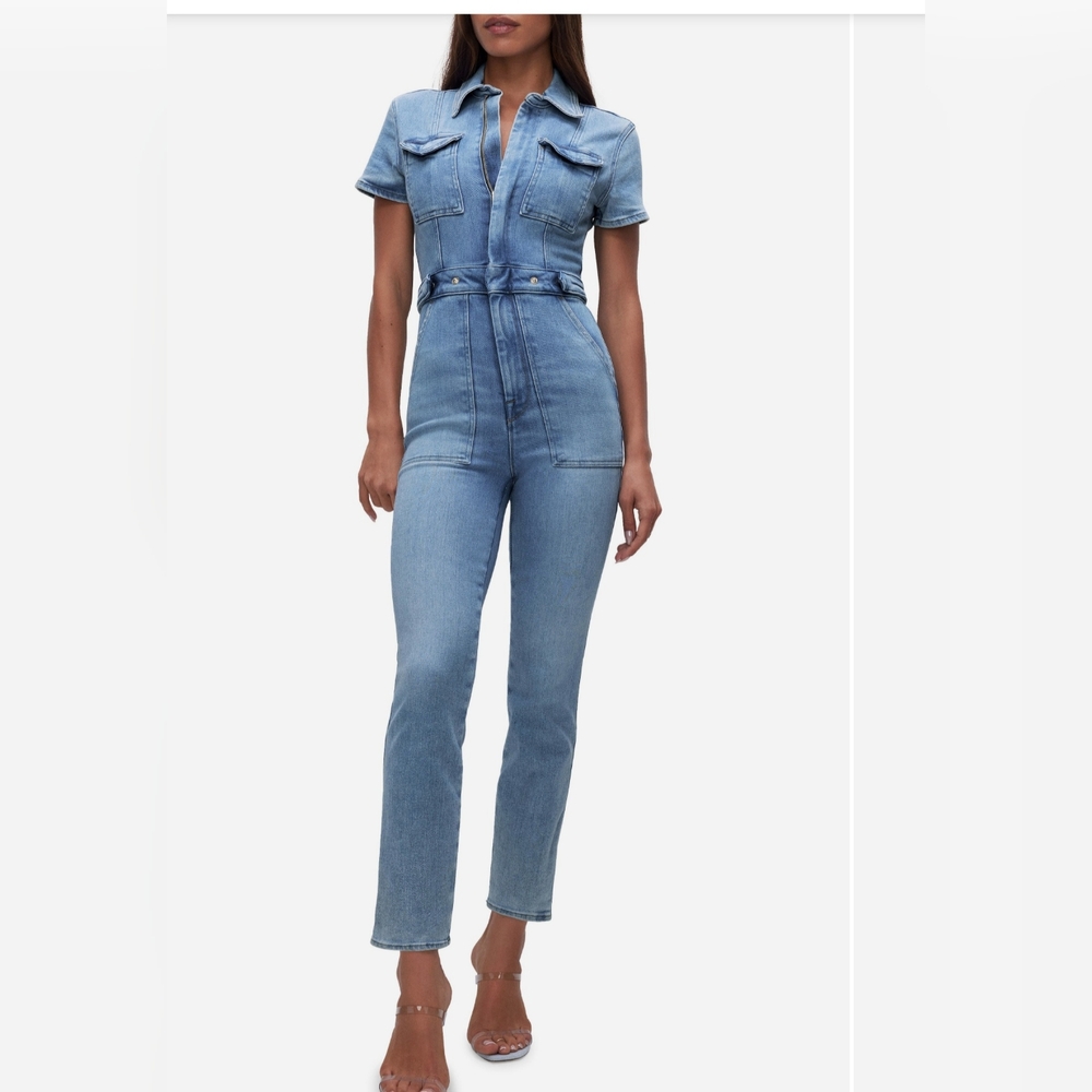 Good American Denim Jumpsuit